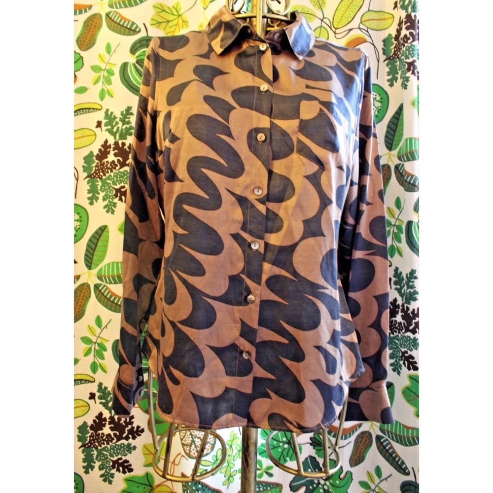 Boden Wavy Silky Blouse